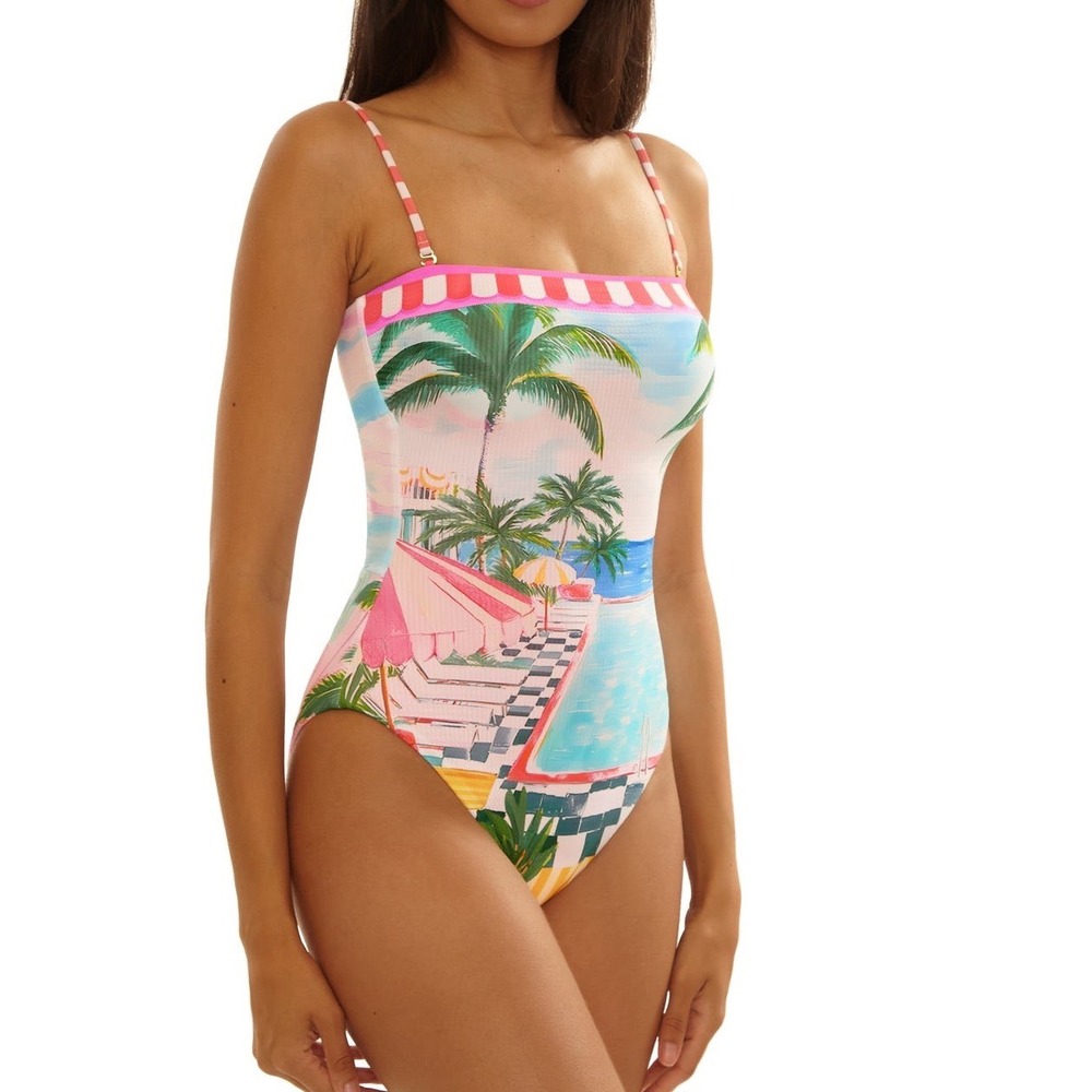 BECCA MIAMI BEACH ONE PIECE SWIMSUIT Women's Size Small